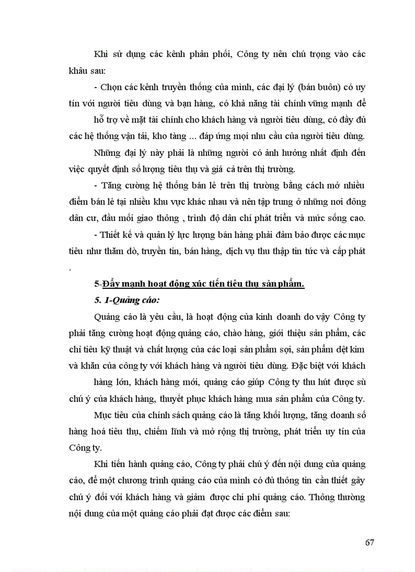 image for page Đẩy mạnh hoạt động tiêu thụ sản phẩm ở Công ty Dệt May Hà Nội