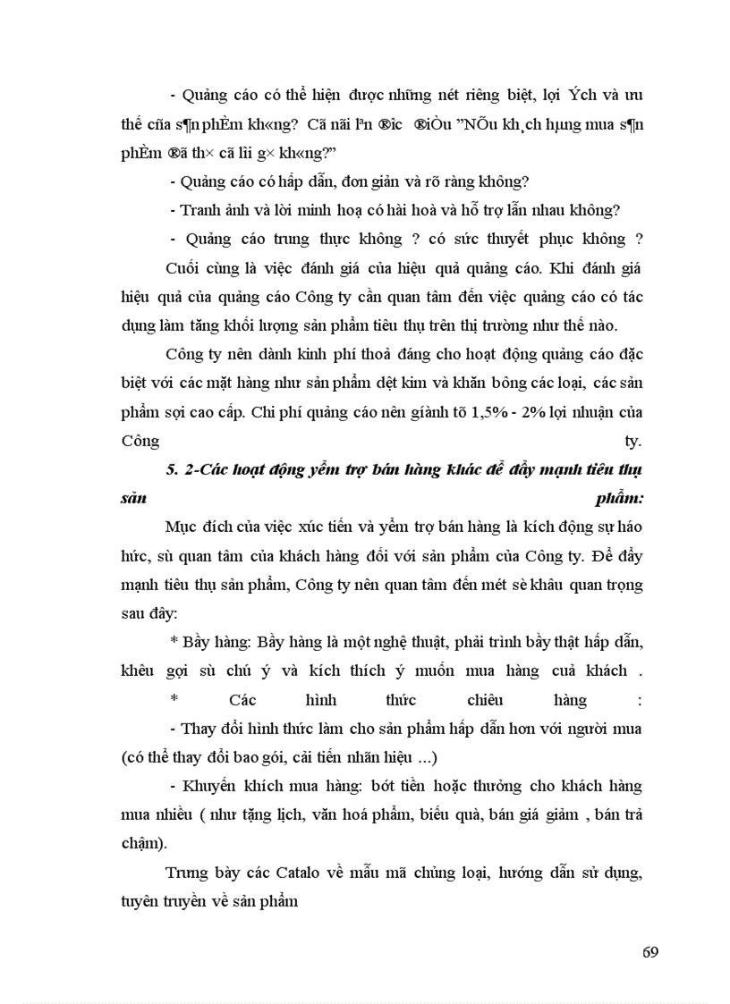 image for page Đẩy mạnh hoạt động tiêu thụ sản phẩm ở Công ty Dệt May Hà Nội