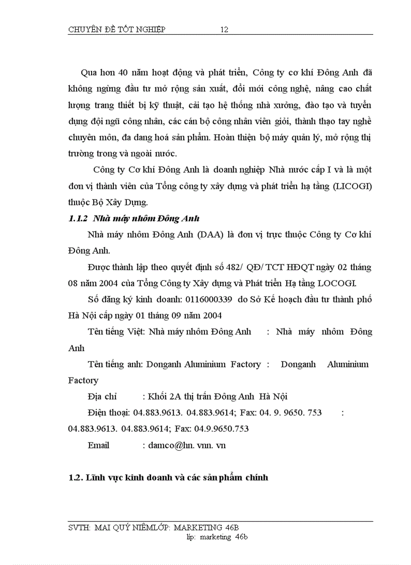 image for page Xây dựng chiến lược marketing mix cho nhà máy nhôm Đông Anh giai đoạn 2008- 2010