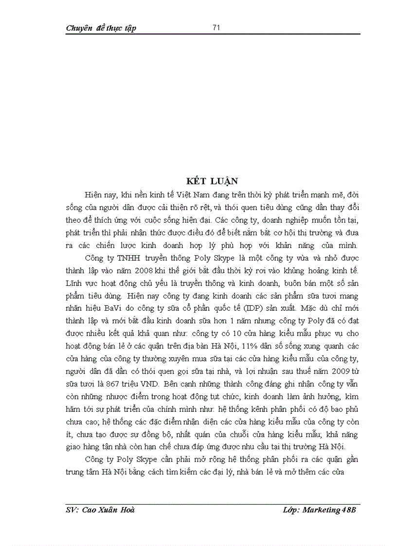 image for page Các giải pháp marketing cho sản phẩm sữa Bavi của công ty TNHH truyền thông Poly Skype tại thị trường Hà Nội