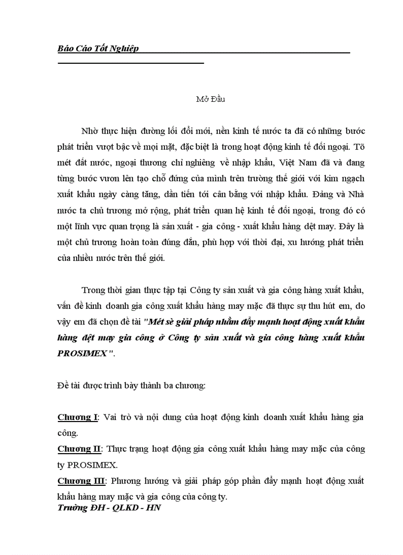 image for page Một số giải pháp nhằm đẩy mạnh hoạt động xuất khẩu hàng dệt may gia công ở Công ty sản xuất và gia công hàng xuất khẩu PROSIMEX