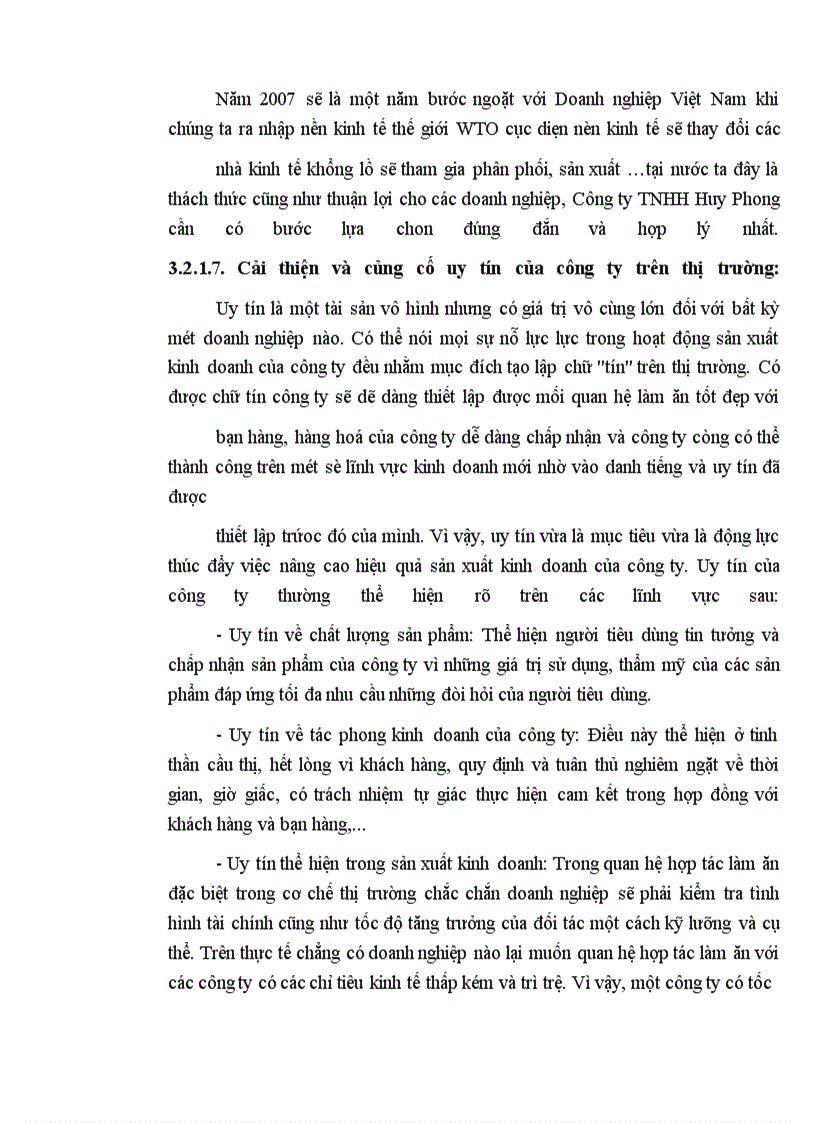 image for page Đẩy mạnh tiêu thụ hàng hoá của Công ty TNHH Huy Phong