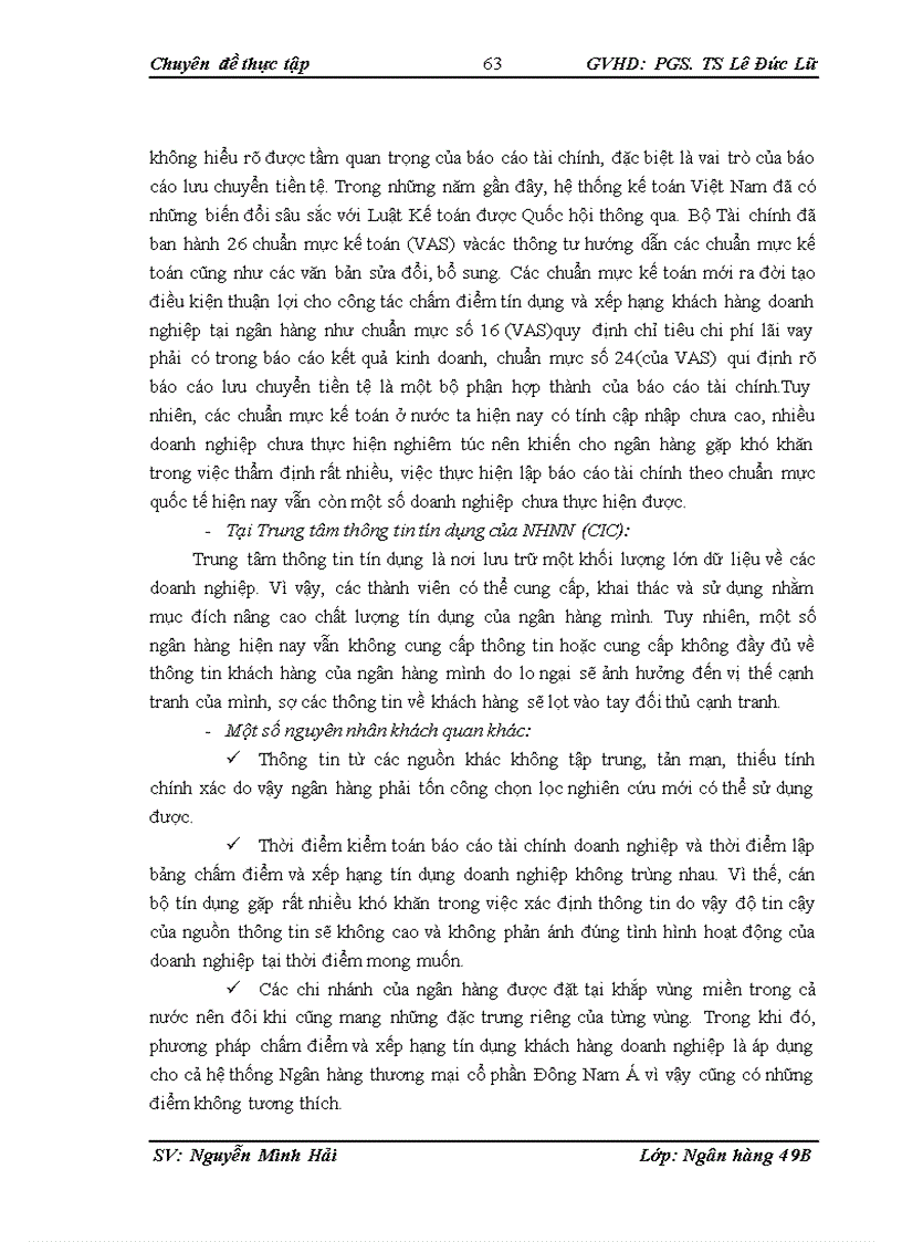 image for page Hoàn thiện công tác xếp hạng tín dụng khách hàng doanh nghiệp tại Ngân hàng thương mại cổ phần Đông Nam Á