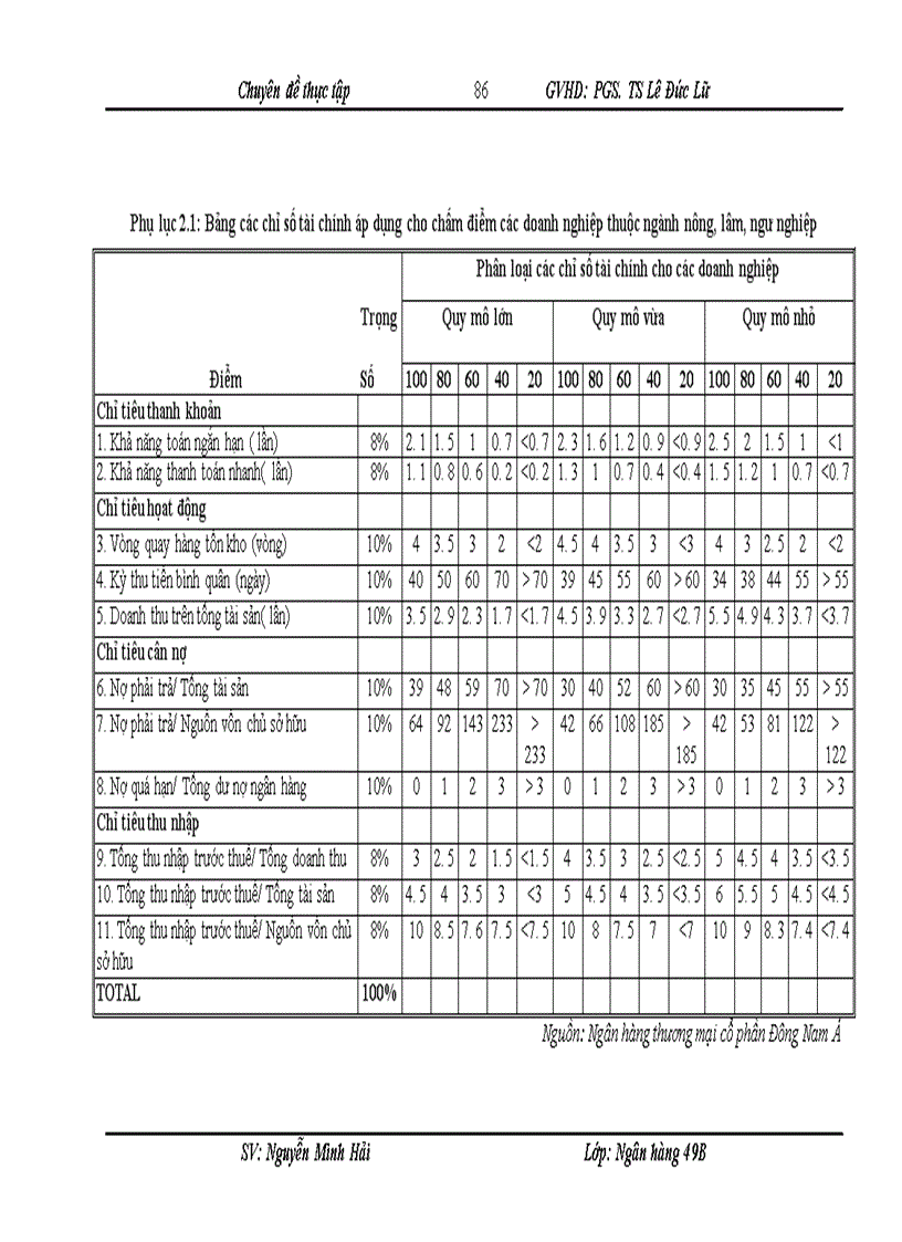 image for page Hoàn thiện công tác xếp hạng tín dụng khách hàng doanh nghiệp tại Ngân hàng thương mại cổ phần Đông Nam Á