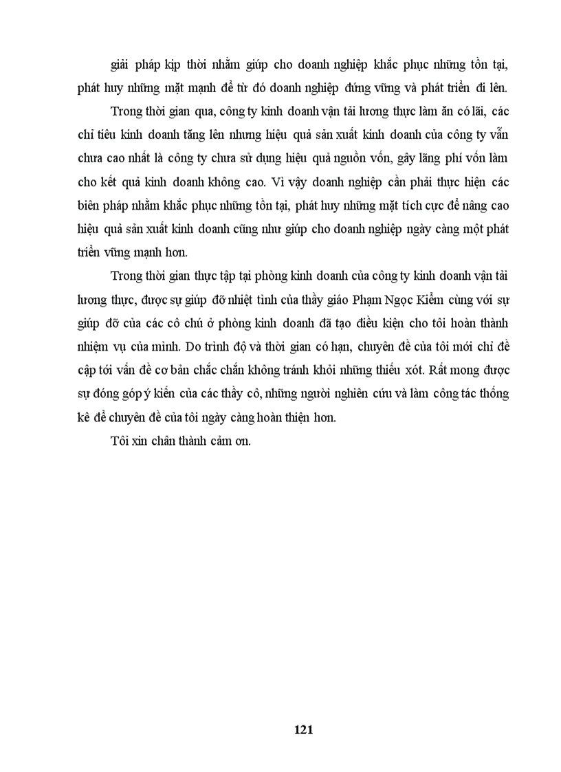 image for page Sử dụng phương pháp thống kê trong việc đánh giá hiệu quả sản xuất kinh doanh ở công ty kinh doanh vận tải lương thực