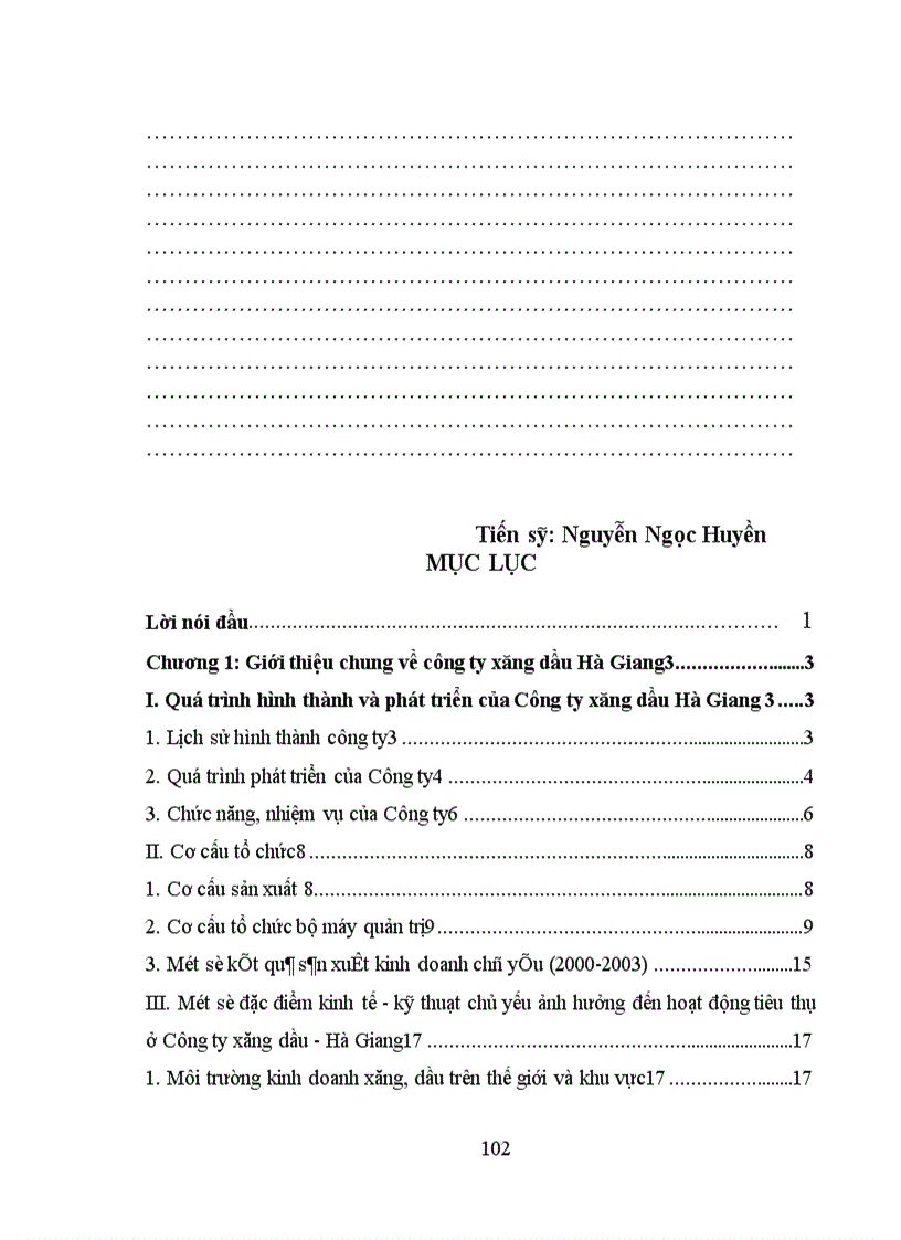 image for page Một số giải pháp chủ yếu tăng cường hoạt động tiêu thụ tại Công ty Xăng dầu Hà Giang