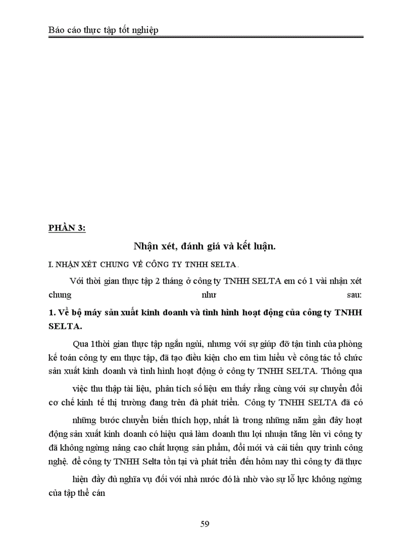 image for page Báo cáo thực tập tại công ty TNHH Selta