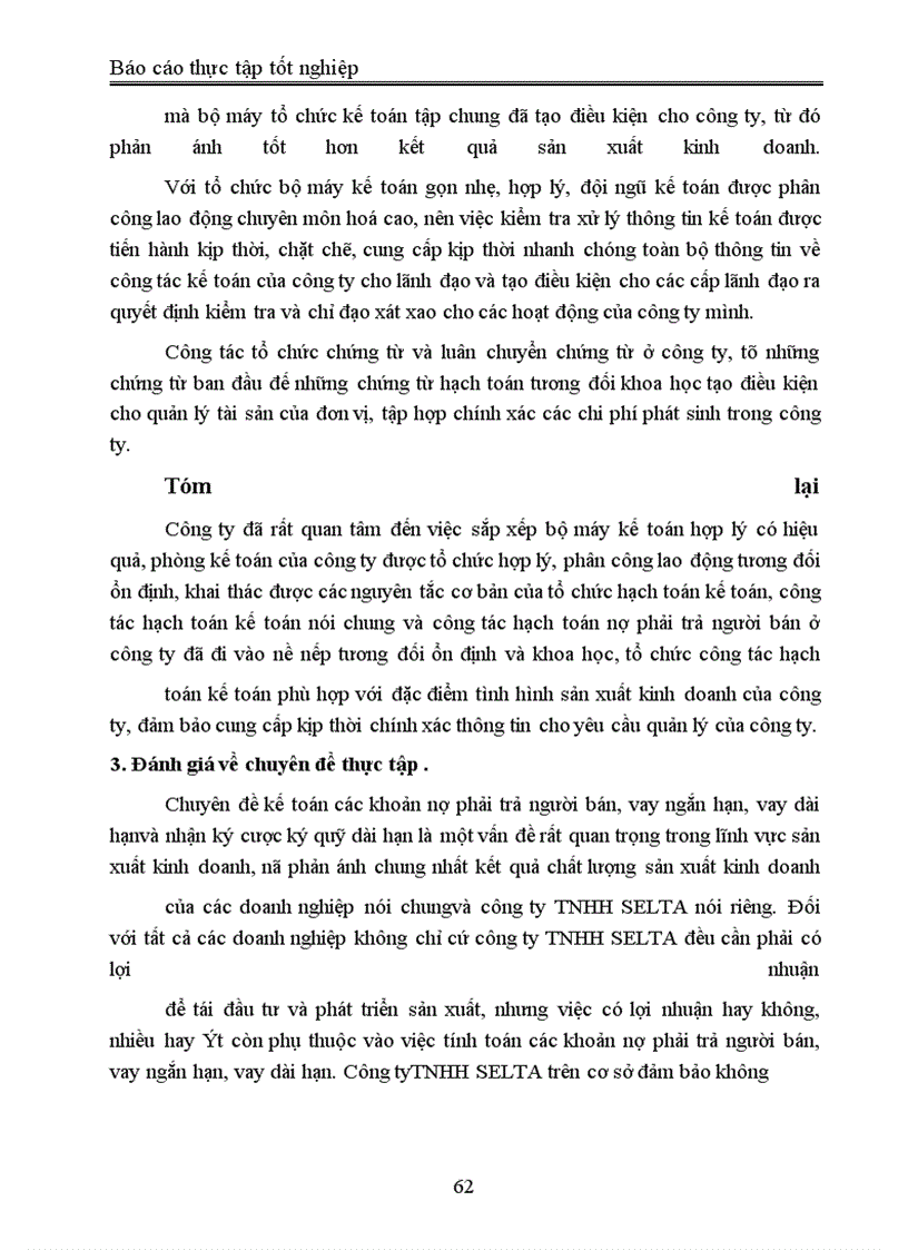 image for page Báo cáo thực tập tại công ty TNHH Selta