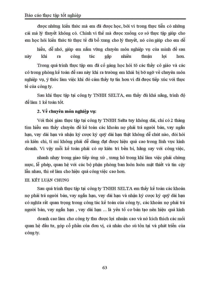 image for page Báo cáo thực tập tại công ty TNHH Selta