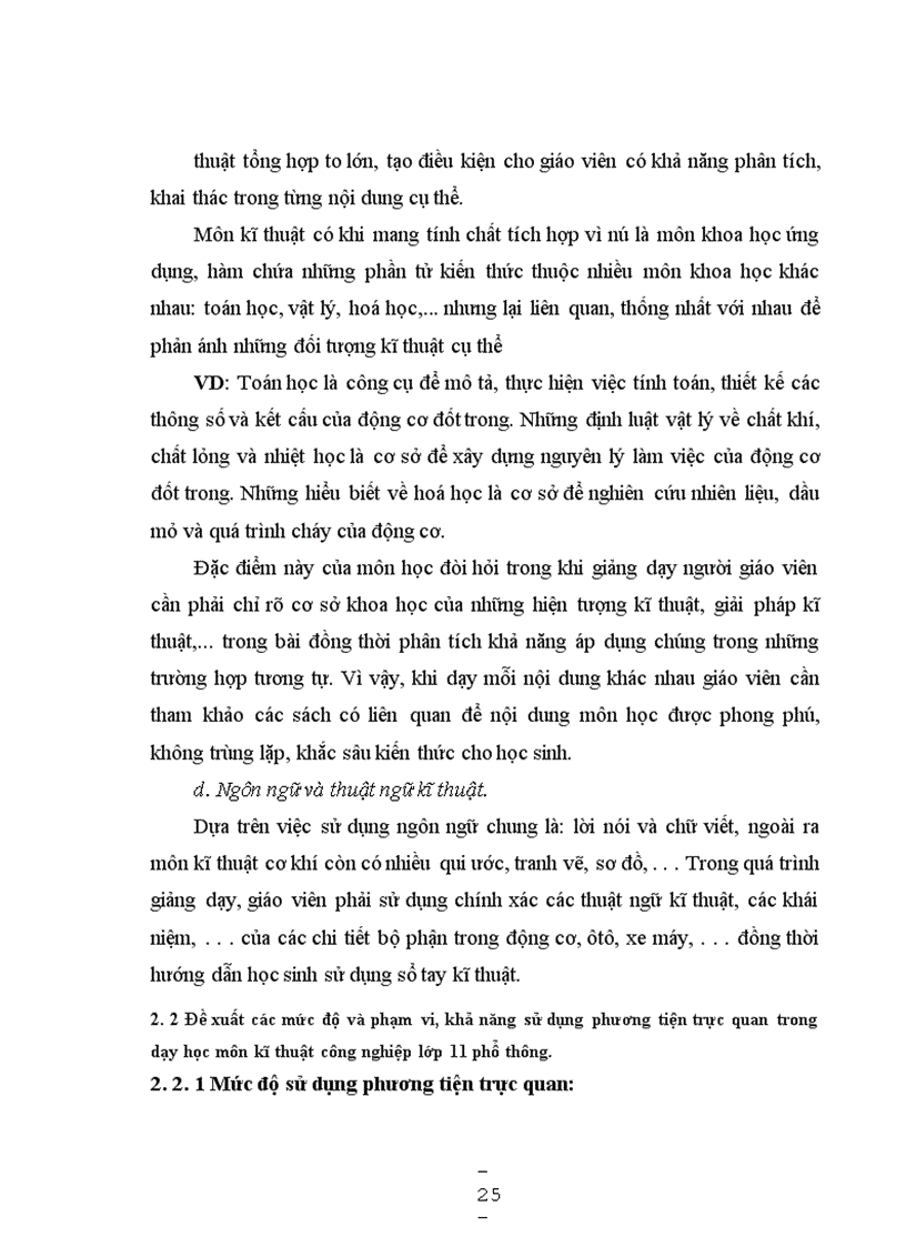 image for page Vận dụng phương pháp dạy học trực quan trong dạy học môn kĩ thuật công nghiệp lớp 11 phổ thông