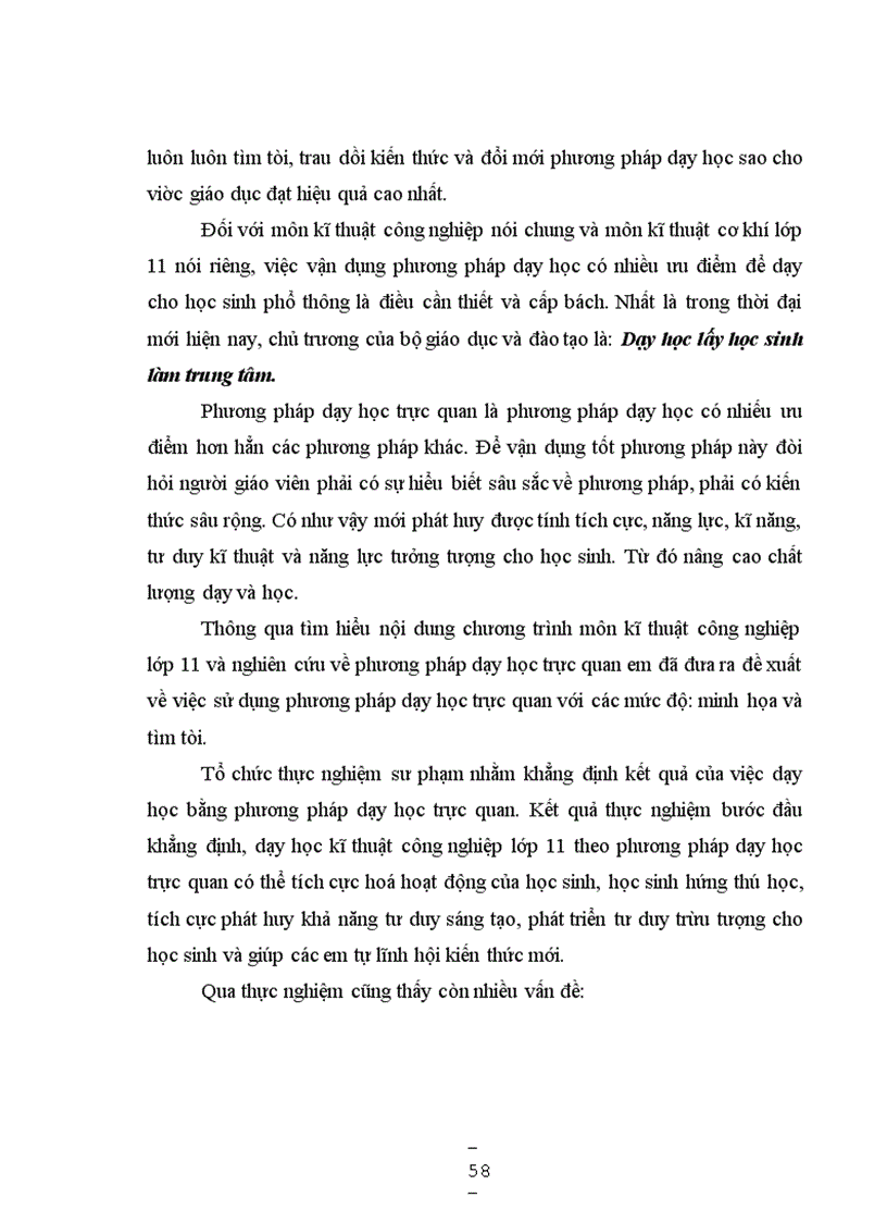 image for page Vận dụng phương pháp dạy học trực quan trong dạy học môn kĩ thuật công nghiệp lớp 11 phổ thông