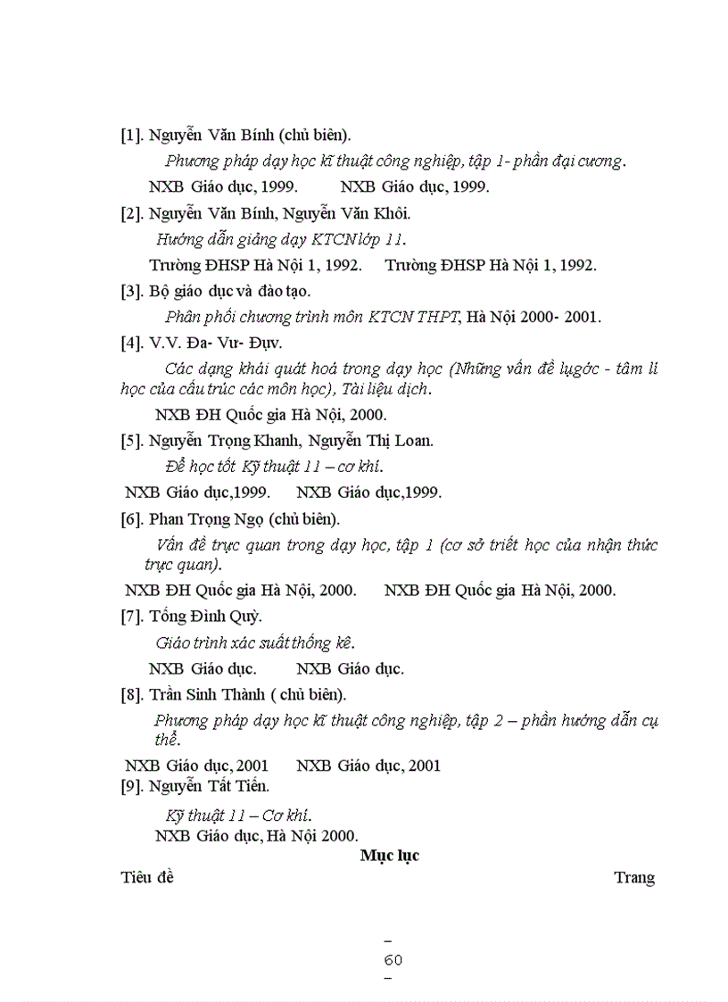 image for page Vận dụng phương pháp dạy học trực quan trong dạy học môn kĩ thuật công nghiệp lớp 11 phổ thông