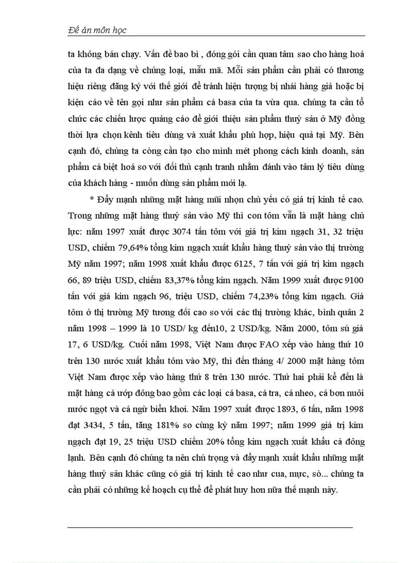 image for page Thực trạng và các giải pháp kinh tế chủ yếu nhằm mở rộng thị trường xuất khẩu thuỷ sản của Việt Nam tại Mỹ