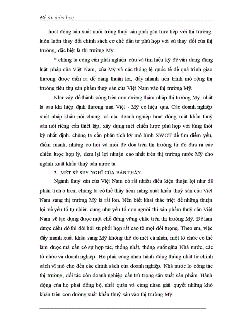 image for page Thực trạng và các giải pháp kinh tế chủ yếu nhằm mở rộng thị trường xuất khẩu thuỷ sản của Việt Nam tại Mỹ