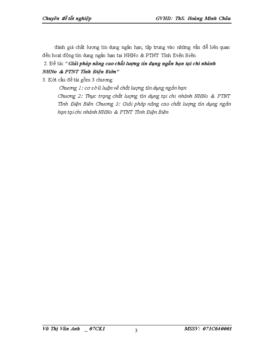 image for page Giải pháp nâng cao chất lượng tín dụng ngắn hạn tại chi nhánh NHNo&PTNT Tỉnh Điện Biên