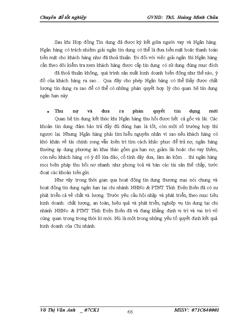 image for page Giải pháp nâng cao chất lượng tín dụng ngắn hạn tại chi nhánh NHNo&PTNT Tỉnh Điện Biên