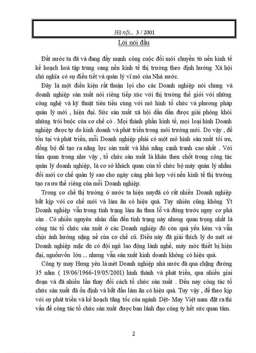 image for page Báo cáo thực tập tại Công ty may Hưng yên