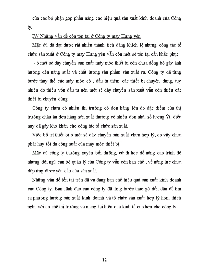 image for page Báo cáo thực tập tại Công ty may Hưng yên