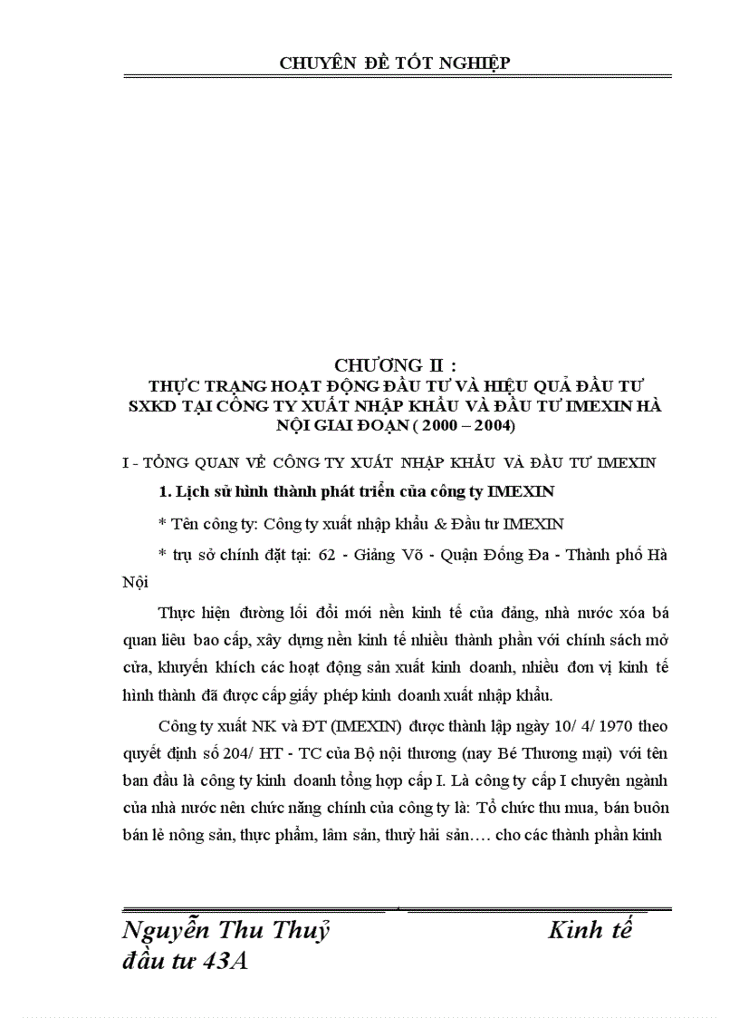 image for page Thực trạng hoạt động đầu tư phát triển tại công ty xuất nhập khẩu và đầu tư IMEXIN Hà nội