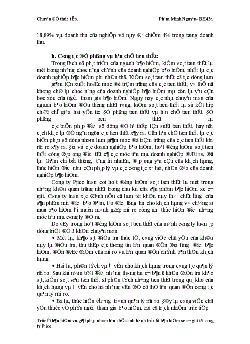 image for page Trục lợi bảo hiểm và giải pháp nhằm hạn chế tình hình trục lợi bảo hiểm xe cơ giới tại công ty Pjico