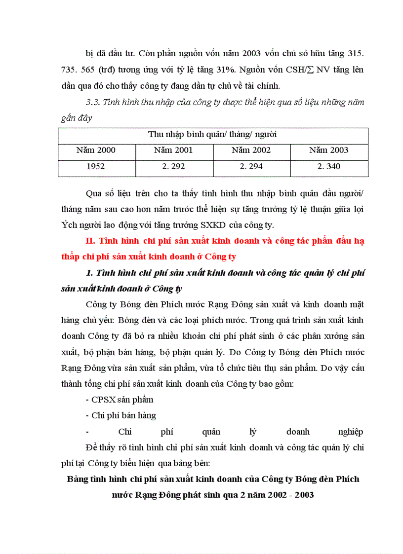 image for page Chi phí sản xuất và các giải pháp hạ thấp chi phí sản xuất kinh doanh tại Công ty Bóng đèn Phích nước Rạng Đông