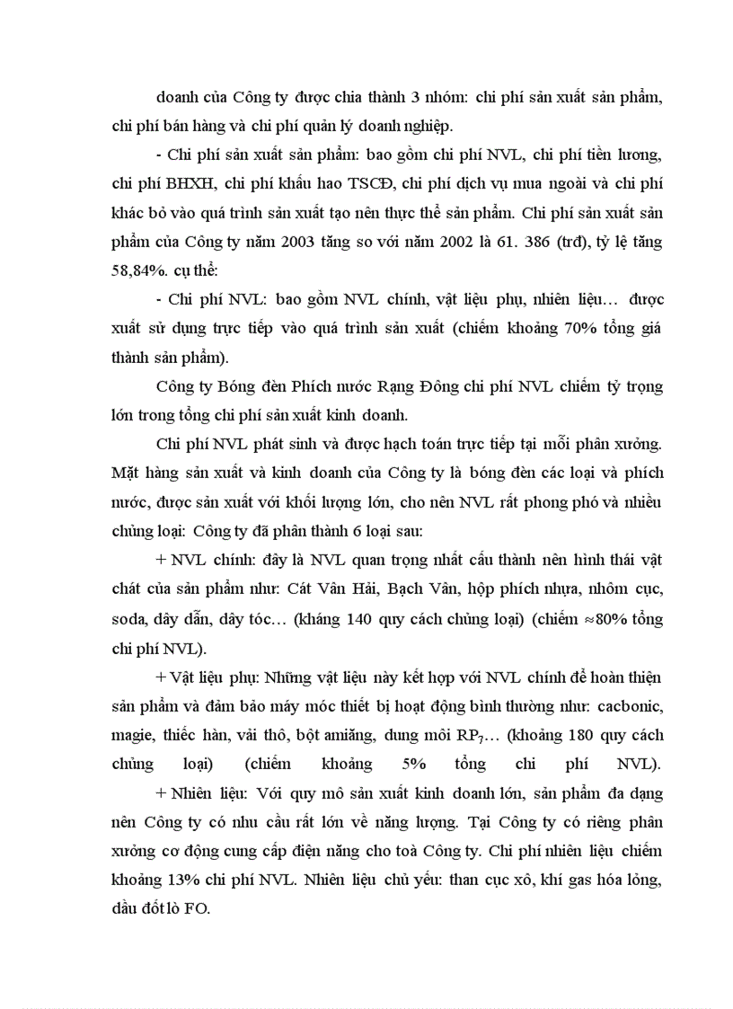 image for page Chi phí sản xuất và các giải pháp hạ thấp chi phí sản xuất kinh doanh tại Công ty Bóng đèn Phích nước Rạng Đông