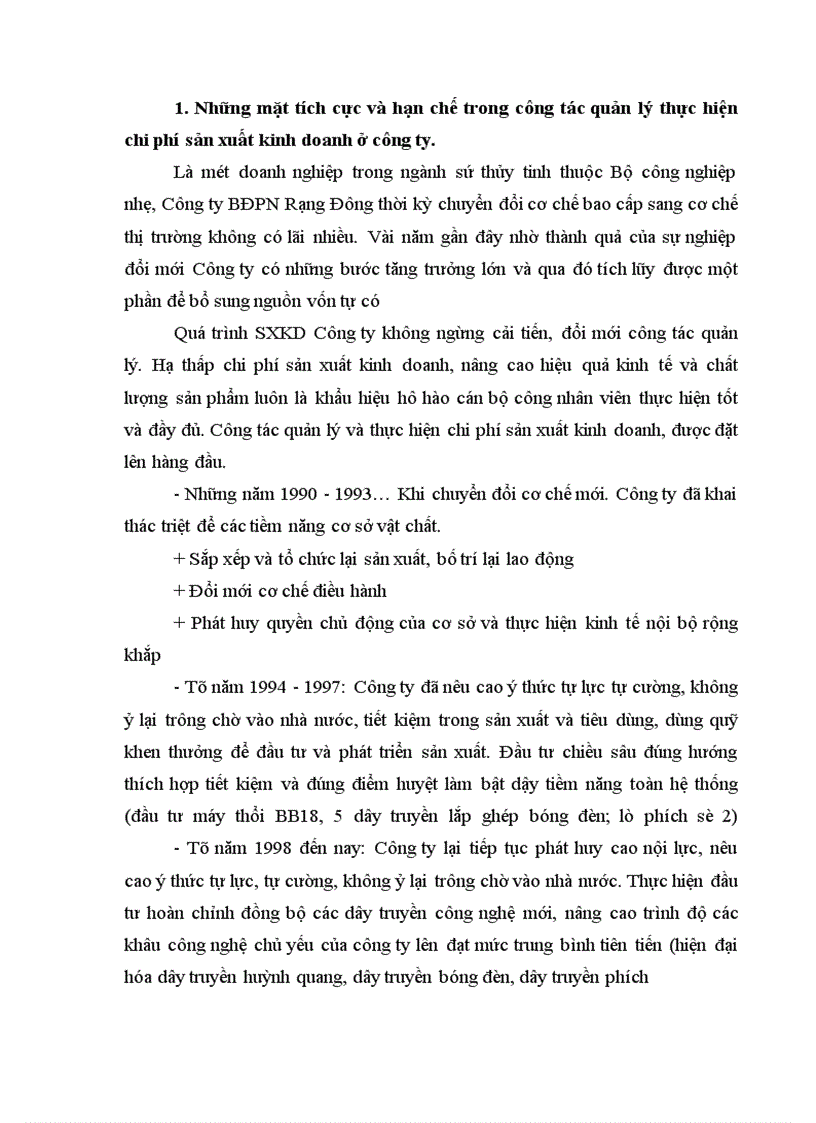 image for page Chi phí sản xuất và các giải pháp hạ thấp chi phí sản xuất kinh doanh tại Công ty Bóng đèn Phích nước Rạng Đông