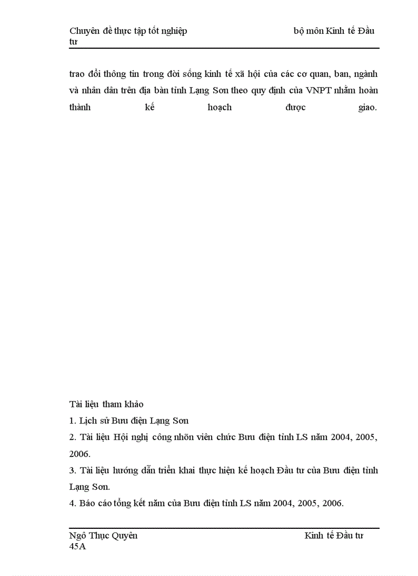 image for page Thực trạng và giải pháp nâng cao hiệu quả Đầu tư - Xây dựng cơ bản ở Bưu điện tỉnh Lạng Sơn