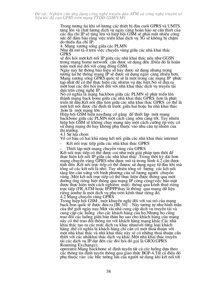 image for page Nghiên cứu triển khai công nghệ ATM và GPRS trên mạng MOBIFONE