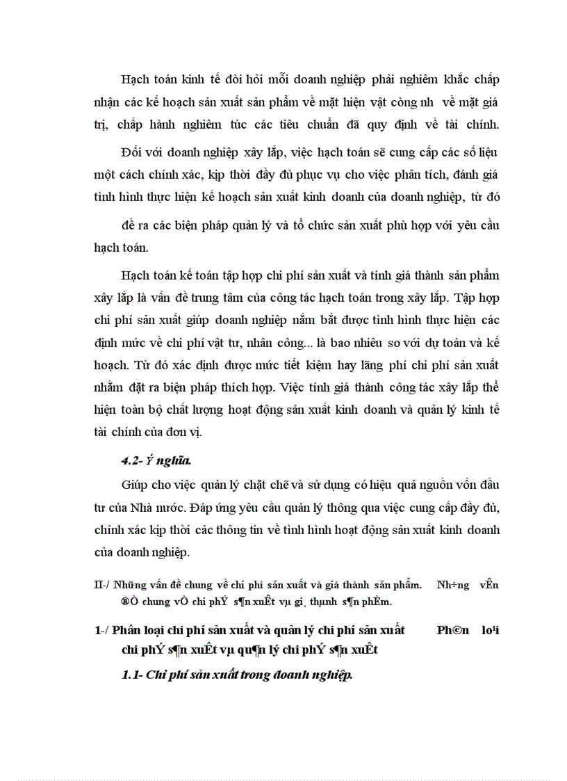 image for page Tổ chức công tác kế toán tập hợp chi phí sản xuất và tính giá thành sản phẩm tại Công ty Xây dựng công trình I