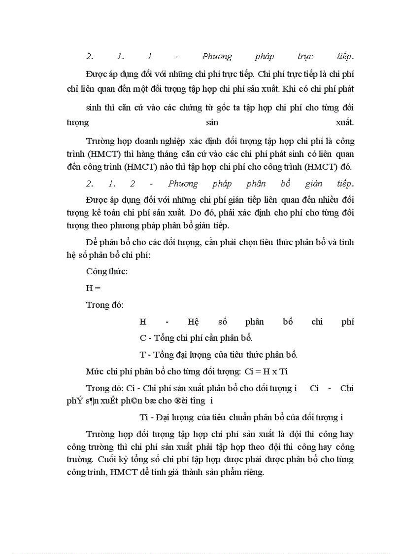 image for page Tổ chức công tác kế toán tập hợp chi phí sản xuất và tính giá thành sản phẩm tại Công ty Xây dựng công trình I