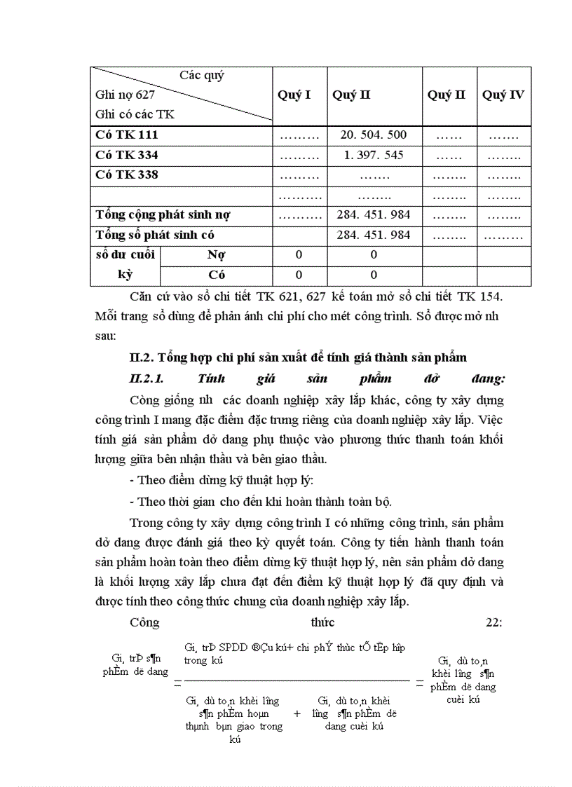 image for page Tổ chức công tác kế toán tập hợp chi phí sản xuất và tính giá thành sản phẩm tại Công ty Xây dựng công trình I
