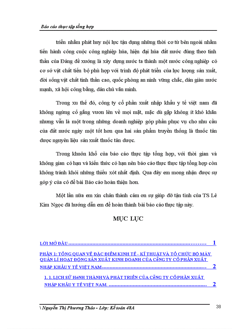 image for page Báo cáo thực tập tại công ty cổ phần xuất nhập khẩu y tế Việt Nam