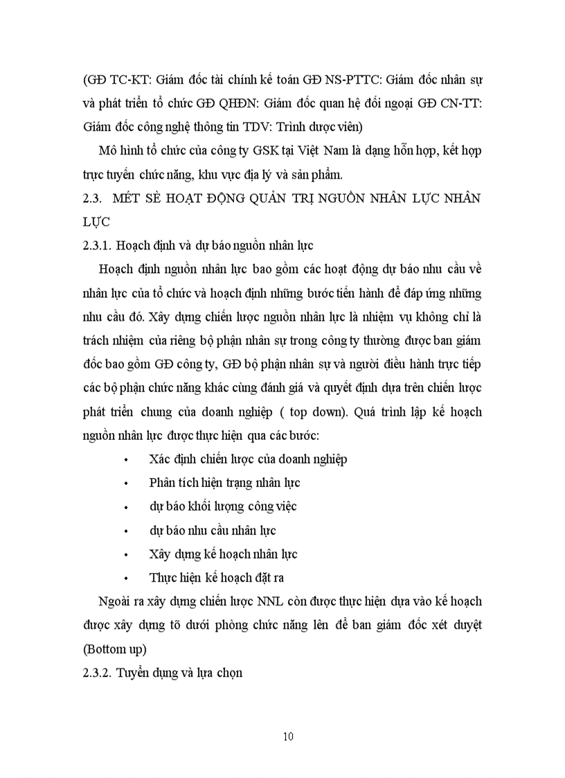 image for page Khảo sát công tác quản trị nguồn nhân lực tại công ty GlaxoSmitheKline ở Việt Nam