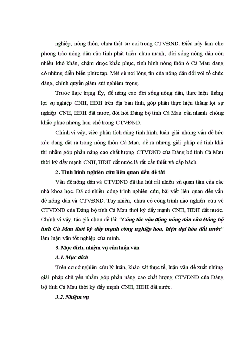 image for page Công tác vận động nông dân của Đảng bộ tỉnh Cà Mau thời kỳ đẩy mạnh công nghiệp hóa, hiện đại hóa đất nước
