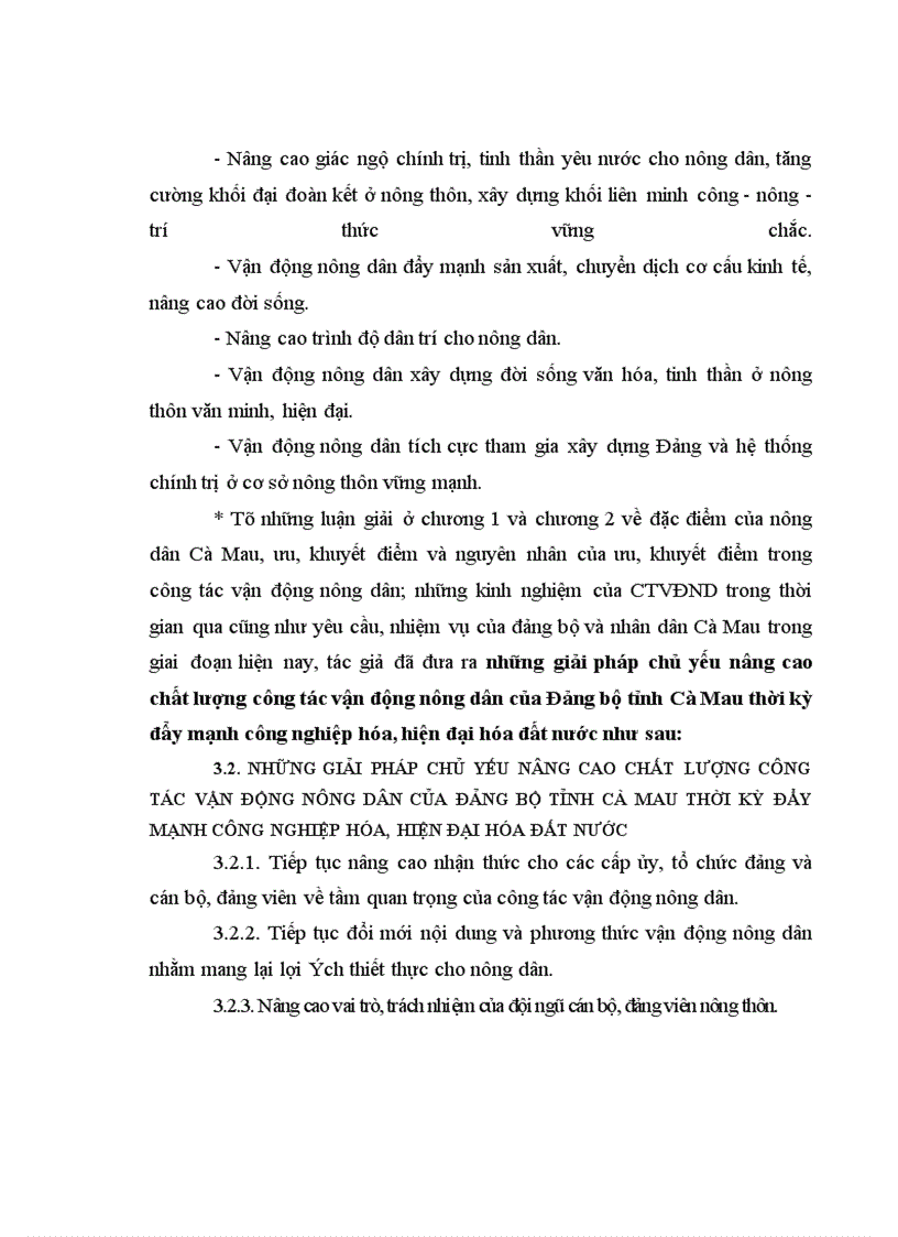 image for page Công tác vận động nông dân của Đảng bộ tỉnh Cà Mau thời kỳ đẩy mạnh công nghiệp hóa, hiện đại hóa đất nước