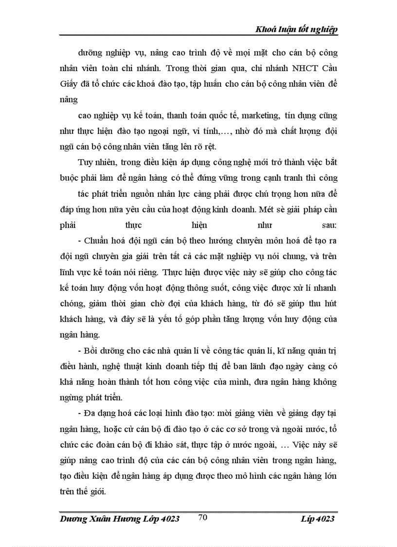 image for page Nâng cao hiệu quả của công tác huy động vốn và kế toán huy động vốn nội tệ tại chi nhánh NHCT Cầu Giấy