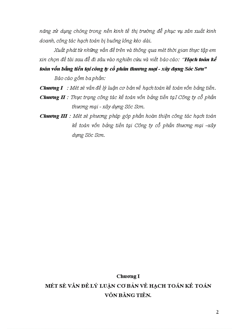 image for page Hạch toán kế toán vốn bằng tiền tại công ty cổ phân thương mại-xây dựng Sóc Sơn