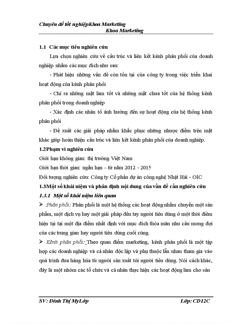 image for page Giải pháp hoàn thiện cấu trúc và liên kết kênh phân phối của Công ty Cổ phần dự án công nghệ Nhật Hải OIC