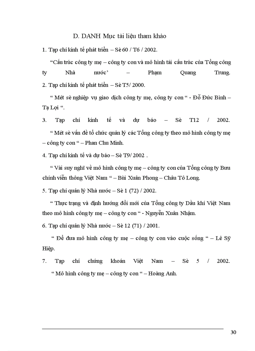 image for page Cơ sở khoa học mô hình công ty mẹ – công ty con