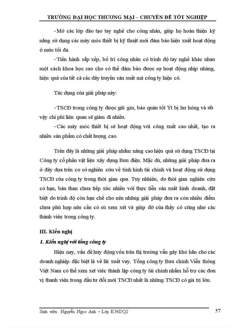 image for page Các giải pháp nâng cao hiệu quả sử dụng TSCĐ tại Công ty cổ phần vật liệu xây dựng Bưu điện