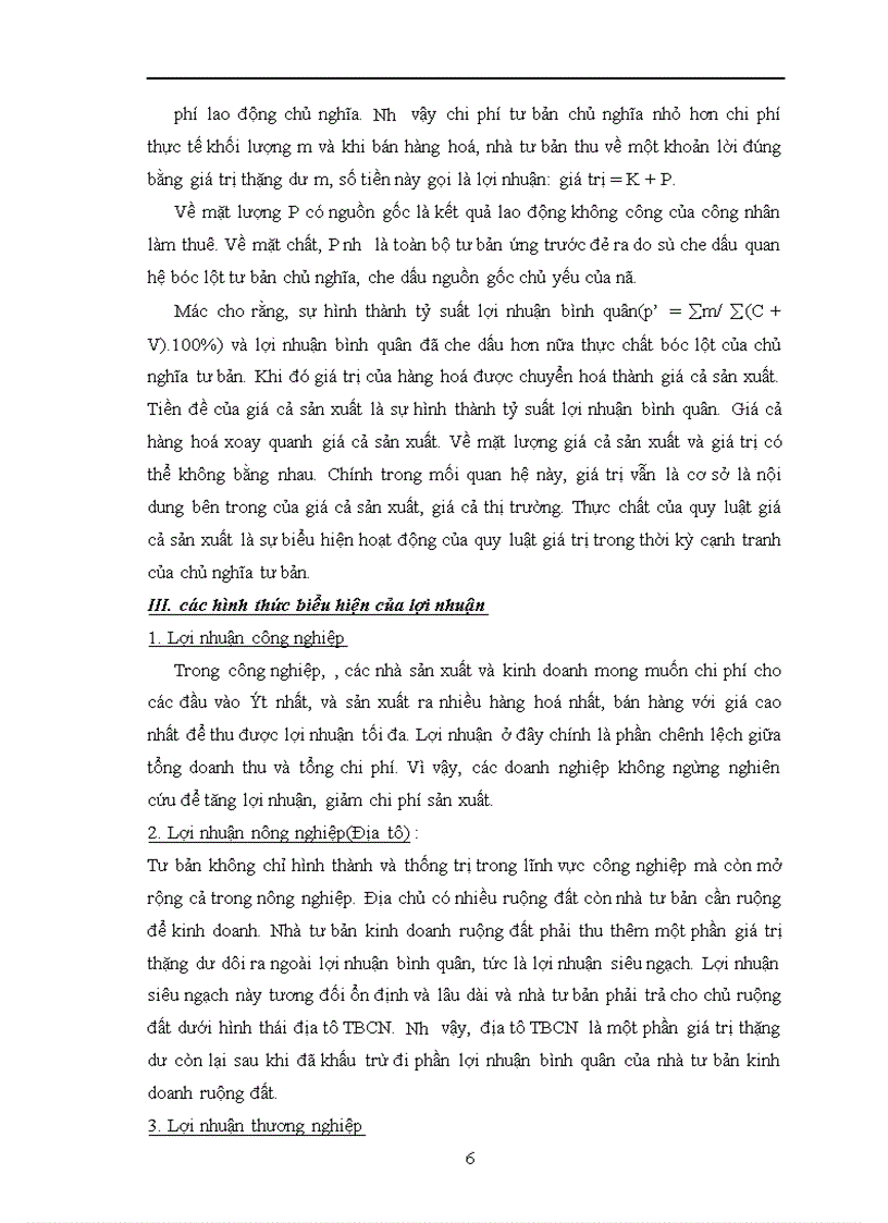 image for page Lợi nhuận trong nền kinh tế thị trường