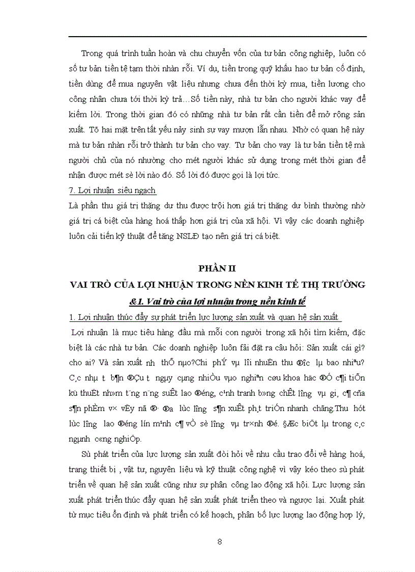 image for page Lợi nhuận trong nền kinh tế thị trường