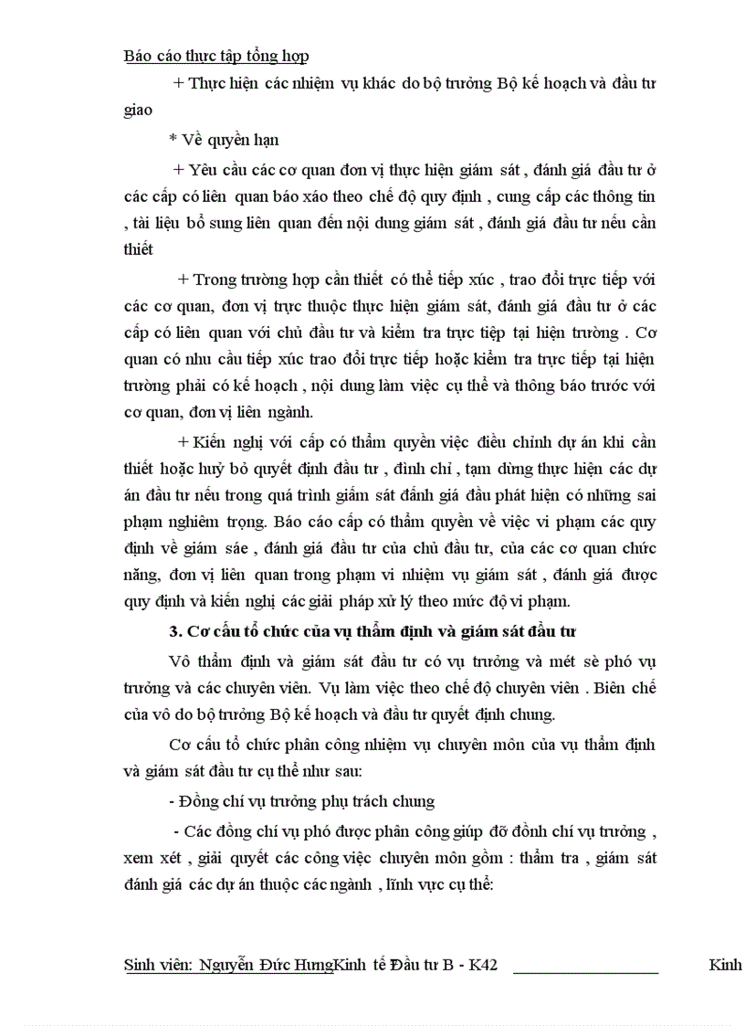 image for page Báo cáo thực tập: thẩm định dự án và giám sát đầu tư ở Vụ Thẩm định và Giám sát Đầu tư.