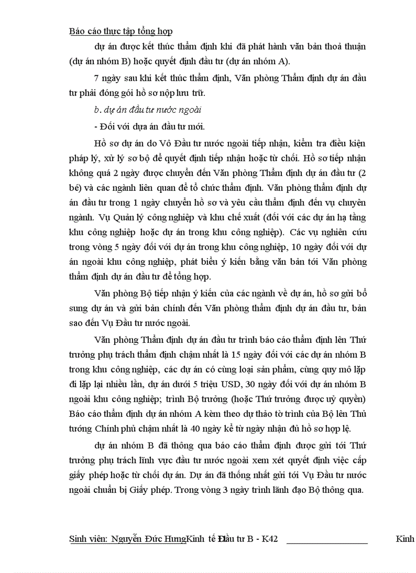 image for page Báo cáo thực tập: thẩm định dự án và giám sát đầu tư ở Vụ Thẩm định và Giám sát Đầu tư.