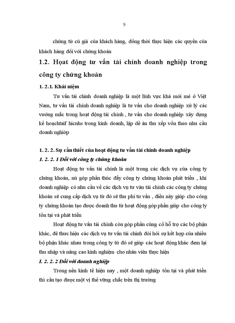 image for page Thực trạng và giải pháp nâng cao hiệu quả hoạt động tư vấn tài chính doanh nghiệp tại công ty chứng khoán ngân hàng sài còn thương tín (Sacombank-SBS)