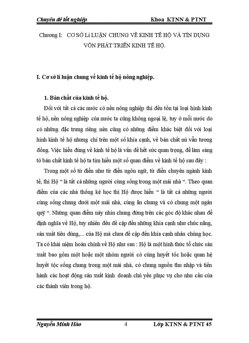 image for page Tín dụng vốn phát triển kinh tế hộ trong nông nghiệp tại NHNo & PTNT Thị xã Hà Tĩnh.