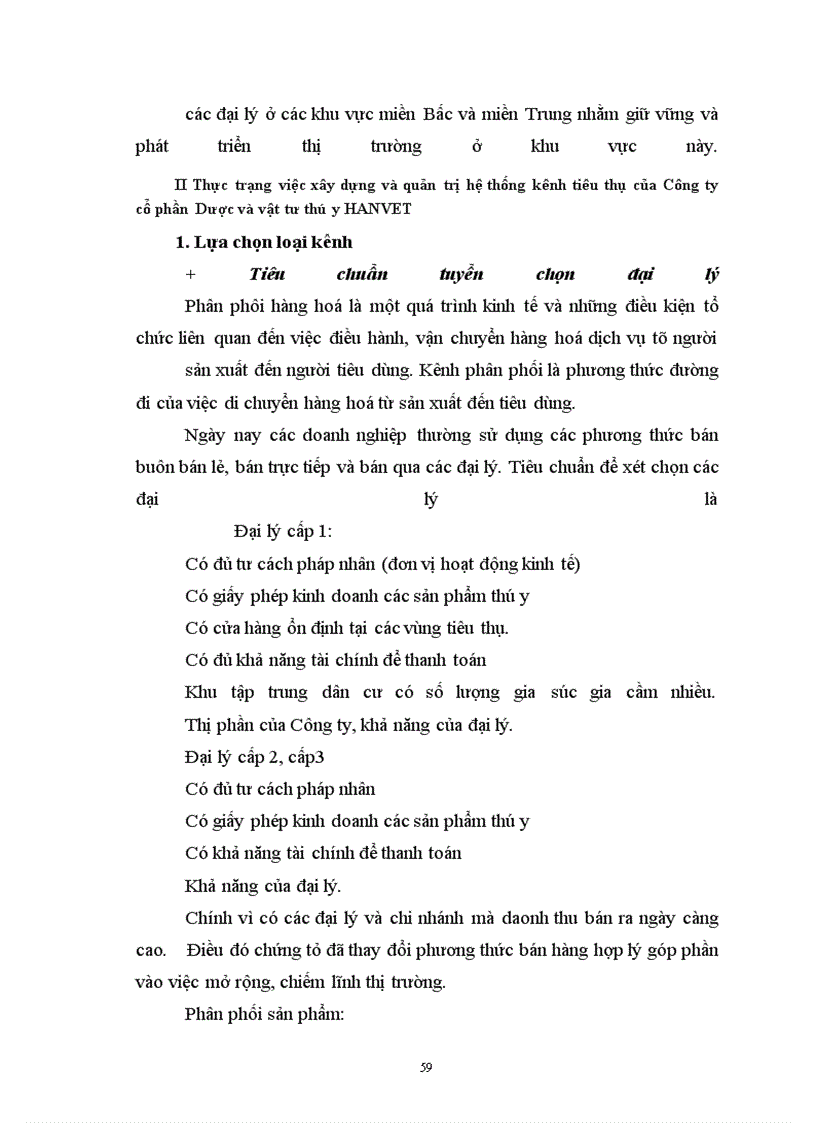 image for page Xây dựng và quản trị hệ thống kênh tiêu thụ ở Công ty cổ phần Dược và vật tư thú y HANVET