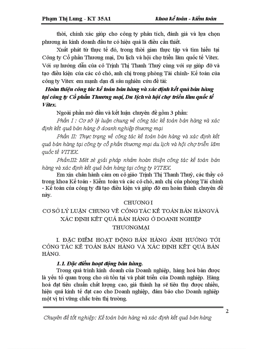 image for page Hoàn thiện công tác kế toán bán hàng và xác định kết quả bán hàng tại công ty cổ phần thương mại ,du lịch và hội chợ triển lãm quốc tế-Vitex