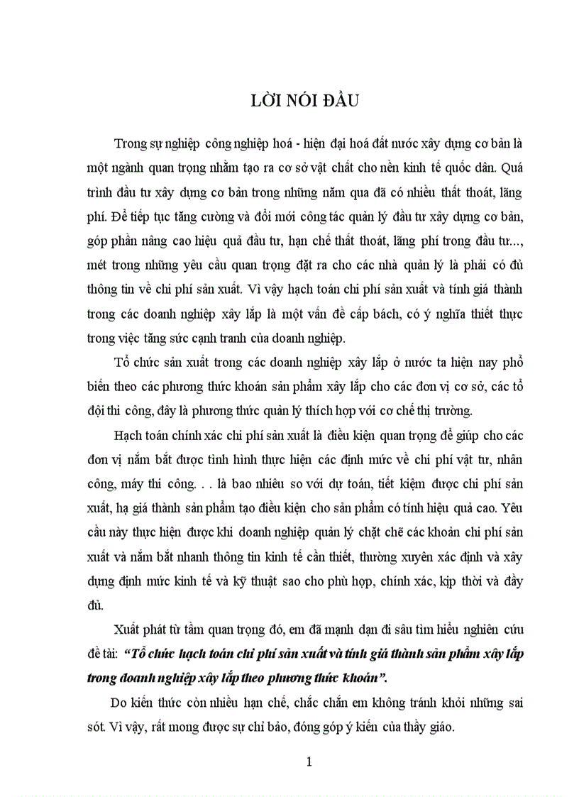 image for page Tổ chức hạch toán chi phí sản xuất và tính giá thành sản phẩm xây lắp trong doanh nghiệp xây lắp theo phương thức khoán